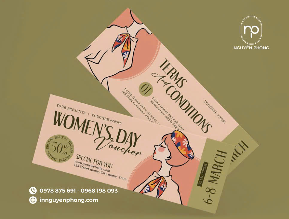 Voucher từ chất liệu giấy kraft- thân thiện và bảo vệ mội trường 